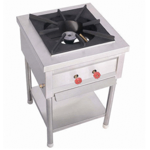 Single Burner Gas Range with 1 Under Shelf Size (LXWXH) 18"X18"X34"+4", Casting 16"X16"