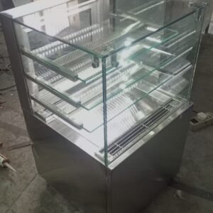 Cold Display Counter with Stainless Steel Base | Size 24" x 24" x 50" | 3-Shelf Design