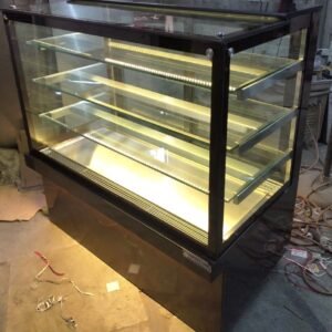 Cold Display Counter with Black Powder Coated Below Size (LXWXH) 36"X24"X50" Base + 3 Shelf