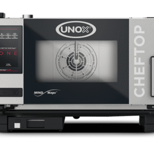 Unox Combi Oven XEVC-0311-E1RM (3 GN 1/1 Trays) 5 kW 67mm Tray Spacing Door Opening Type Hinge on the left side