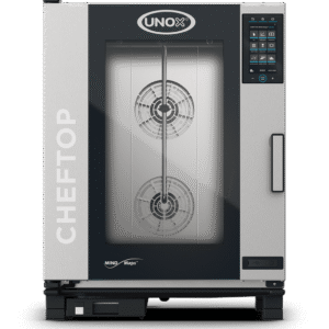 UNOX Electric Combi Oven – Model XEVC-1011-EPRM | 10 Trays | Compact Size 30" x 32" x 41" | Left-Hinged Door