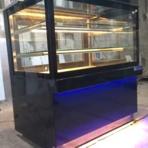 Cold Lassi Display Counter with Black Powdercoated Below Size (LXWXH) 36"X24"X46" Base + 2 Shelf