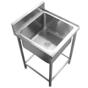 ingle Sink Pot Wash Sink without Under Shelf Size 24"X24"X34"+6"
