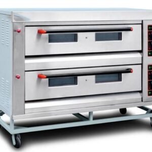 Ecolane Two Deck 6 Tray Gas Oven Digital Timer & Temp. Controller, Size (LXWXH): 73"X37"X56", Tray Size : 16"X24"