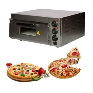 Ecolane Electric Pizza Oven (Stone : 16"x16") With Stone, Size (LXWXH): 23"X23"X11"