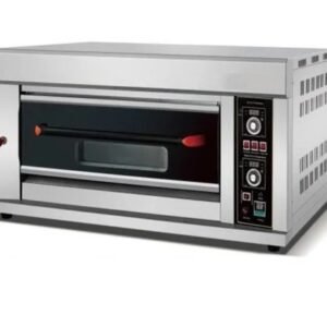 Ecolane Single Deck 2 Tray Gas Stone Oven Digital Timer & Temp. Controller, Size (LXWXH): 54"X38"X26", Tray Size : 16"X24"